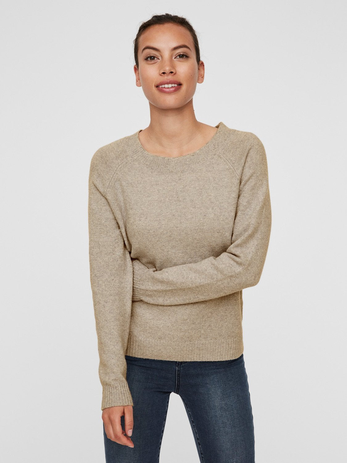 VMDOFFY Pullover - Sepia Tint - VERO MODA & VILA Bergvik